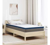 Vidaxl Coussins De Matelas Blanc Et Bleu 90 X 190 Cm
