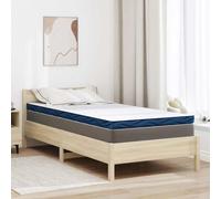 Vidaxl Coussins De Matelas Blanc Et Bleu 90 X 200 Cm