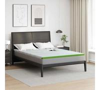Vidaxl Coussins De Matelas Blanc Et Vert 140 X 190 Cm