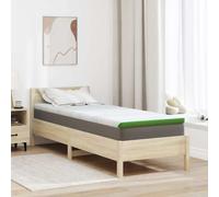 vidaXL Surmatelas en Mousse Froide 70 x 200 cm, Blanc et Vert, en Tissu Polyester Respirant, avec Un Design Moderne. Parfait pour la Chambre, il améliore l'intimité et ajoute Une Touche déco.