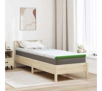 Vidaxl Coussins De Matelas Blanc Et Vert 80 X 200 Cm