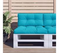 Coussins de palette lot de 2 turquoise tissu turquoise G