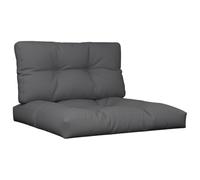 vidaXL Coussins de Palette Lot de 2 Anthracite Tissu
