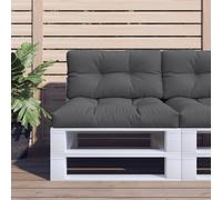 Vidaxl Coussins De Palette Lot De 2 Anthracite Tissu