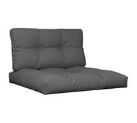 Vidaxl Coussins De Palette Lot De 2 Anthracite Tissu