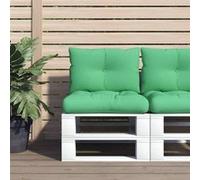 Palletkussens 2 st stof groen360839