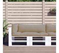 Vidaxl Coussins De Palette Lot De 3 Taupe Tissu Gris