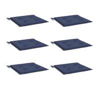 vidaXL Coussins de palette lot de 6 bleu marine 50x50x3cm tissu oxford