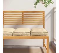 vidaXL Coussins de palette pour siège - 2 pièces, couleur beige, dimensions 40 x 40 x 8 cm, en tissu oxford.