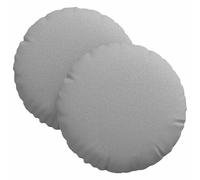 Vidaxl Coussins De Siège 2 Pcs Gris Nuage Ø30 X 13 Cm Tissu