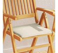 vidaXL Coussins de siège de jardin lot de 4 crème 45x45x2 cm carré, coussin de siège, coussin de siège extérieur, coussin de 847729 Or G