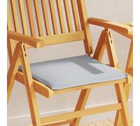 Coussins de siège de jardin lot de 4 gris clair 45x45x2cm carré, coussin de siège, coussin de siège extérieur, 847727