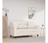 vidaXL Coussins décoratifs 2 pcs Beige 40x40 cm Tissu microfibre Beige