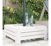 Vidaxl Couvercle De Base De Parasol Blanc Bois Massif De Pin