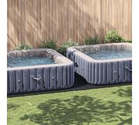 vidaXL Couvercle de piscine rectangulaire Noir Plastique 820 x 420 cm