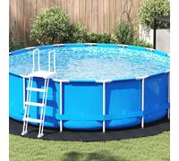 vidaXL Couvercle de piscine rond Noir Plastique Ø 366 cm Étanche