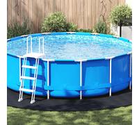 vidaXL Couvercle de piscine rond Noir Plastique Ø 500 cm