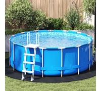 vidaXL Couvercle de Piscine Rond Noir Polyéthylène Ø 244 cm Étanche