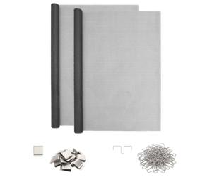 vidaXL Couvercle de puits de lumière avec clips 2 pc 70 x 190 cm Gris