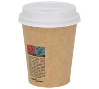 Vidaxl Couvercles De Tasses À Café En Papier Ø80 Mm 8oz 1000 Pcs Blanc