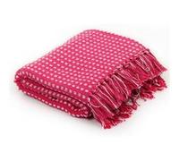 Vidaxl Couverture Coton À Carrés 125x150 Cm Rose