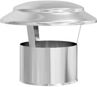 vidaXL Couverture de pluie cheminée argent 25 x 25 x 20 cm acier inoxydable