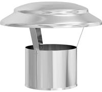 vidaXL Couverture de pluie cheminée argent 25 x 25 x 20 cm acier inoxydable