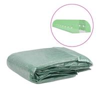 Couverture de Remplacement de Serre (45 m²) 300x1500x200 cm Vert Housse vidaXL