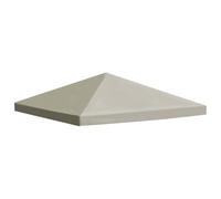 Vidaxl Couverture De Toit De Belvédère 310 G / M² 3x3 M Beige Marron
