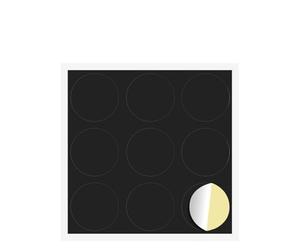 vidaXL Couverture de vis Auto-adhésive 12 pcs Noir Ø 20 x 0,5 mm, Un Design Rond et attirant, Cache-vis adhésif, matériel de Projet et Accessoire DIY pour décorer chez Vous