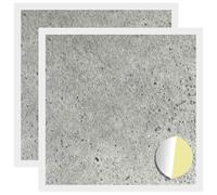 vidaXL Couverture de vis Auto-adhésive 2 pcs Gris béton Ø 20 x 0,5 mm, Un Design Rond et attirant, Cache-vis adhésif, matériel de Projet et Accessoire DIY pour décorer chez Vous