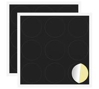 vidaXL Couverture de vis Auto-adhésive 2 pcs Noir Ø 20 x 0,5 mm, Un Design Rond et attirant, Cache-vis adhésif, matériel de Projet et Accessoire DIY pour décorer chez Vous