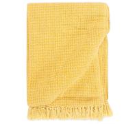 Vidaxl Couverture En Coton 220 X 250 Cm Jaune Moutarde