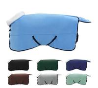 vidaXL Couverture équine Aqua Complet 155 cm - Fleece polaire, imperméable, ajustable