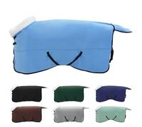 vidaXL Couverture équine Aqua Complet 155 cm - Fleece polaire, imperméable, ajustable