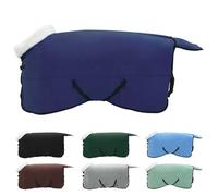Vidaxl Couverture Équine Bleu Marine 145 Cm Fleece Polaire
