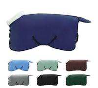 Vidaxl Couverture Équine Bleu Marine 85 Cm Fleece Polaire