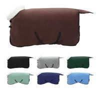 Vidaxl Couverture Équine Brun Foncé Complet 135 Cm Fleece Polaire