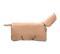 vidaXL Couverture Équine Cappuccino 135 cm Polyester, Couverture Moderne pour Cheval, imperméable, Plaid d'hiver, Lavable en Machine pour Animaux