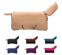 vidaXL Couverture Équine Cappuccino 135 cm Polyester, Couverture Moderne pour Cheval, imperméable, Plaid d'hiver, Lavable en Machine pour Animaux