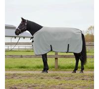 Vidaxl Couverture Équine Gris Clair Et Rose Complet Polyester