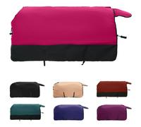 vidaXL Couverture équine Moderne pour cheval 145 cm Polyester Rose et Noir Imperméable