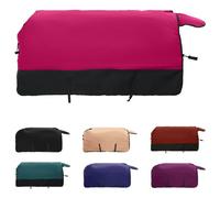 Vidaxl Couverture Équine Rose Et Noir 155 Cm Polyester