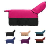 Vidaxl Couverture Équine Rose Et Noir 165 Cm Polyester