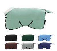 Vidaxl Couverture Équine Vert Foncé Complet 145 Cm Fleece Polaire