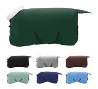 Vidaxl Couverture Équine Vert Foncé Complet 155 Cm Fleece Polaire