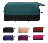 Vidaxl Couverture Équine Vert Foncé Et Noir 145 Cm Polyester
