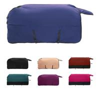 vidaXL Couverture Équine Vert foncé et Noir 155 cm Polyester, Couverture Moderne pour Cheval, imperméable, Plaid d'hiver, Lavable en Machine pour Animaux