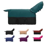 Vidaxl Couverture Équine Vert Foncé Et Noir 75 Cm Polyester
