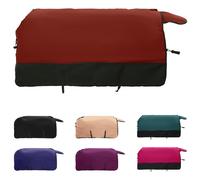 Vidaxl Couverture Équine Vert Foncé Et Noir 75 Cm Polyester